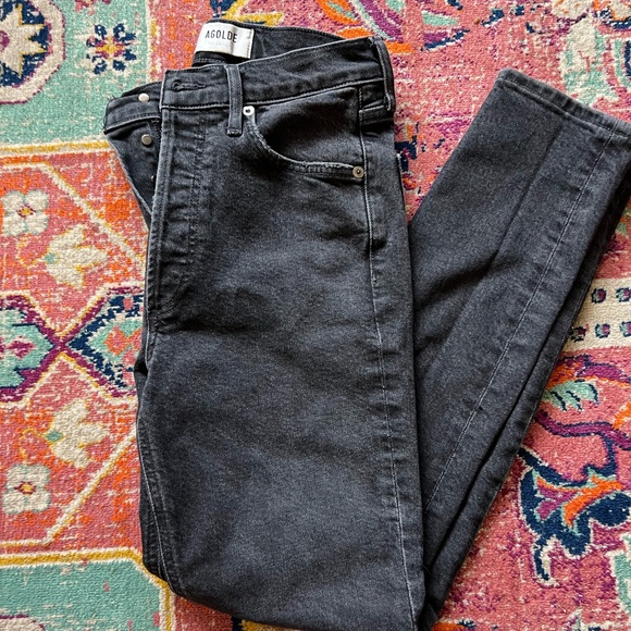 Agolde Nico high rise denim size 25 - Picture 2 of 3
